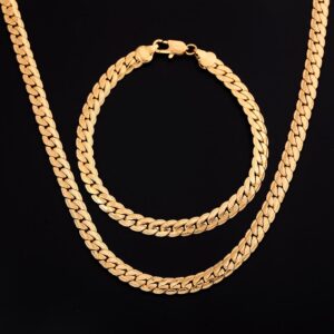 GOLD PLATED SOPHISTICATED NECKLACE AND HAND CHAIN