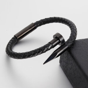Europe fashion men’s stainless steel wrap bracelet